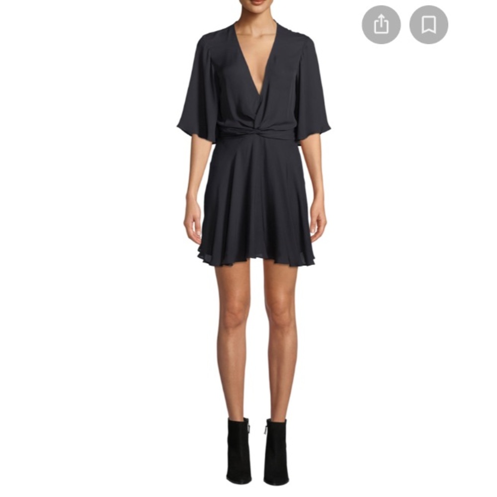 A.l.c. Alc Ava twist front navy dress size 12